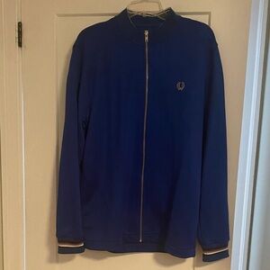 Fred Perry Royal Blue Zip-Front Lightweight Jacket